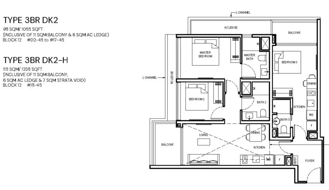 Grand Dunman 3 Bedroom Dual Key 1