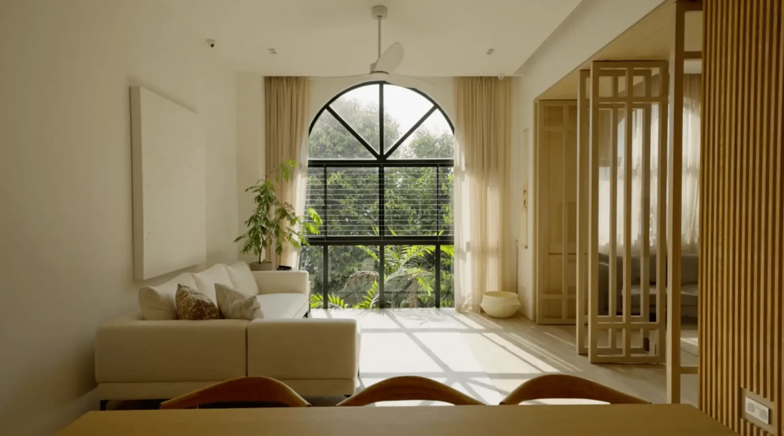 Inside A Serene Apartment Sanctuary Nestled Amidst Lush Greenery 1