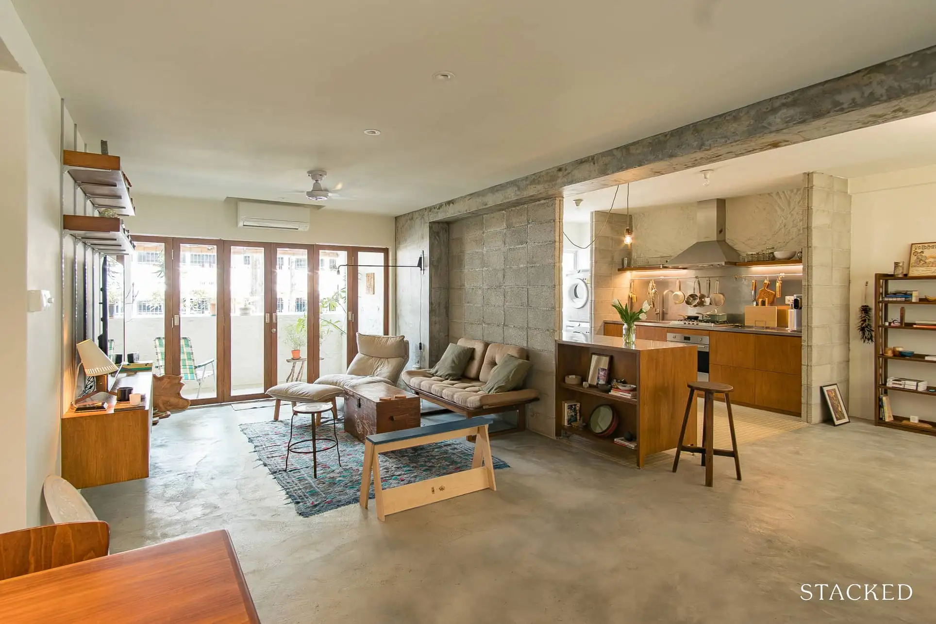 Bedok South Brutalist Mid Century Living Room 1