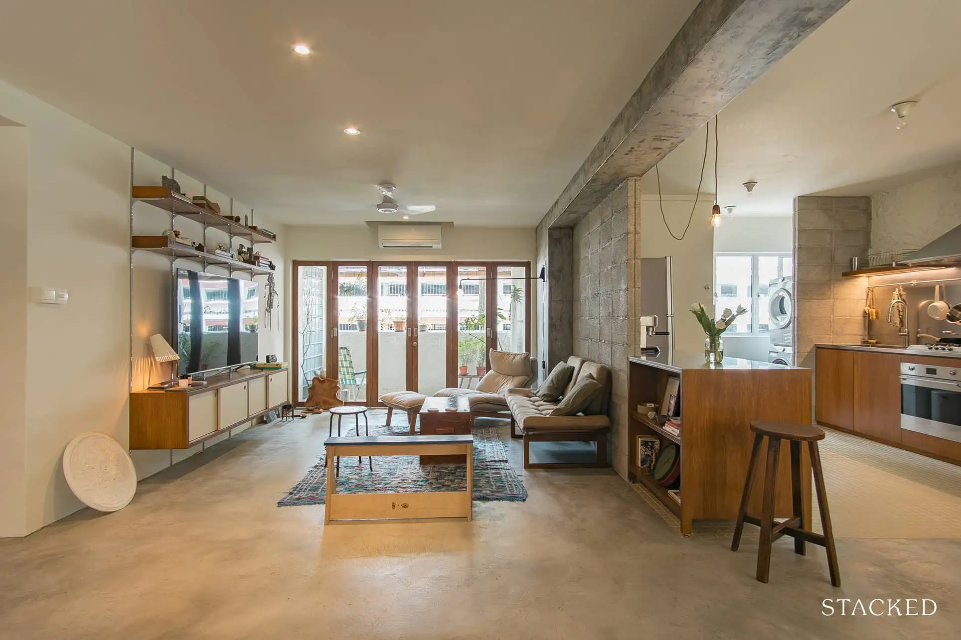 Bedok South Brutalist Mid Century Living Room 2