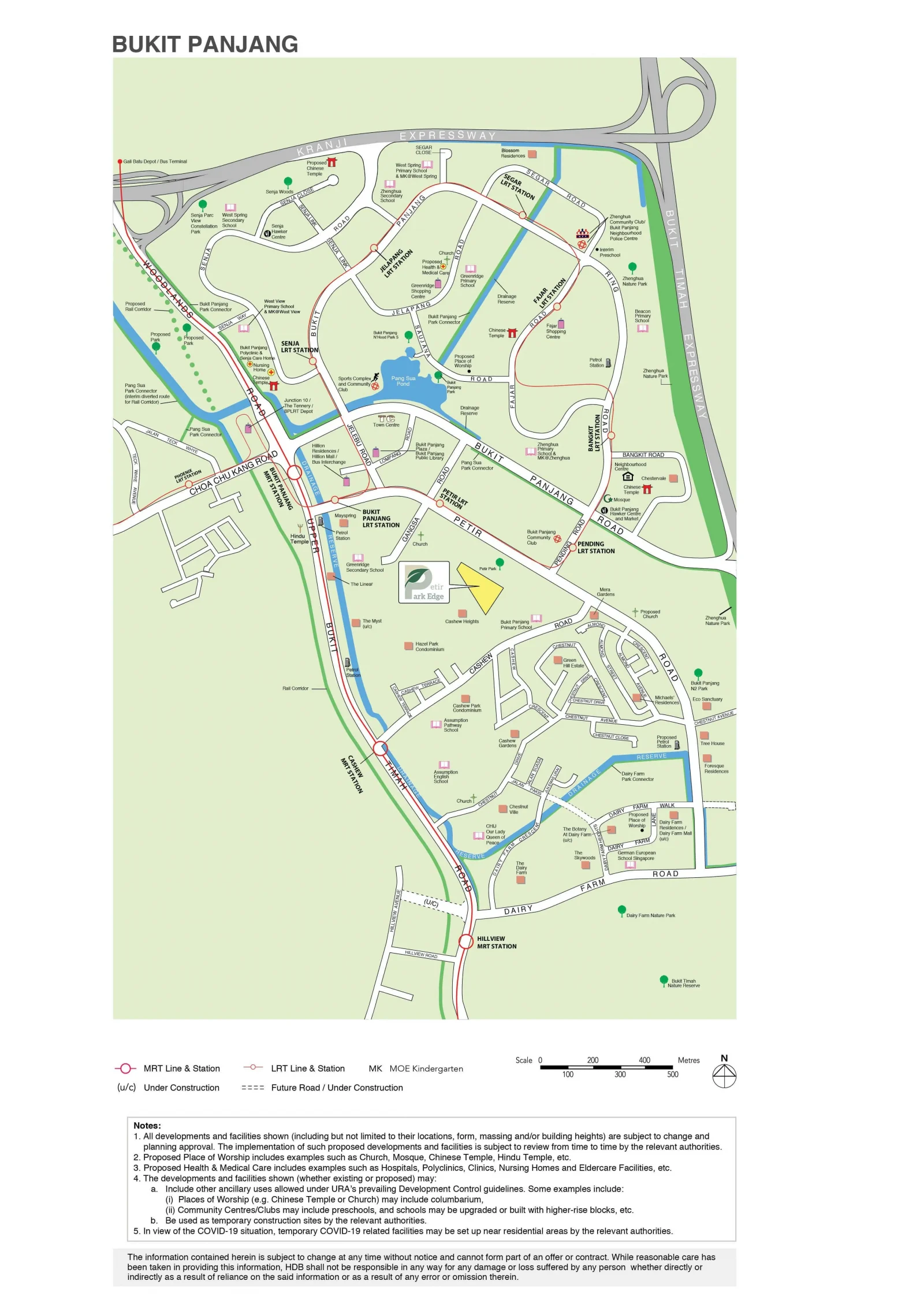 Petir Park Edge Town Map