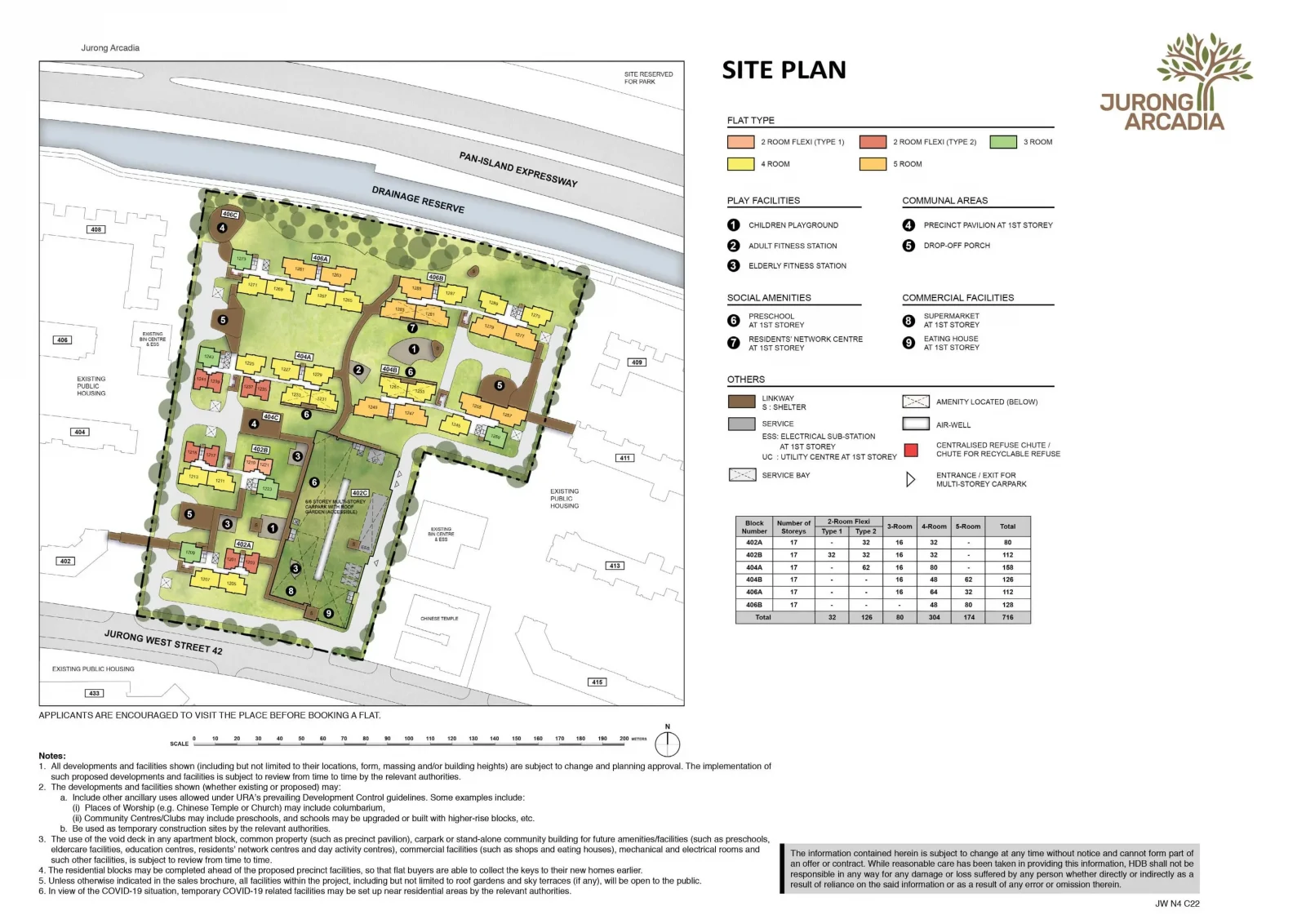 Jurong Arcadia Site Plan