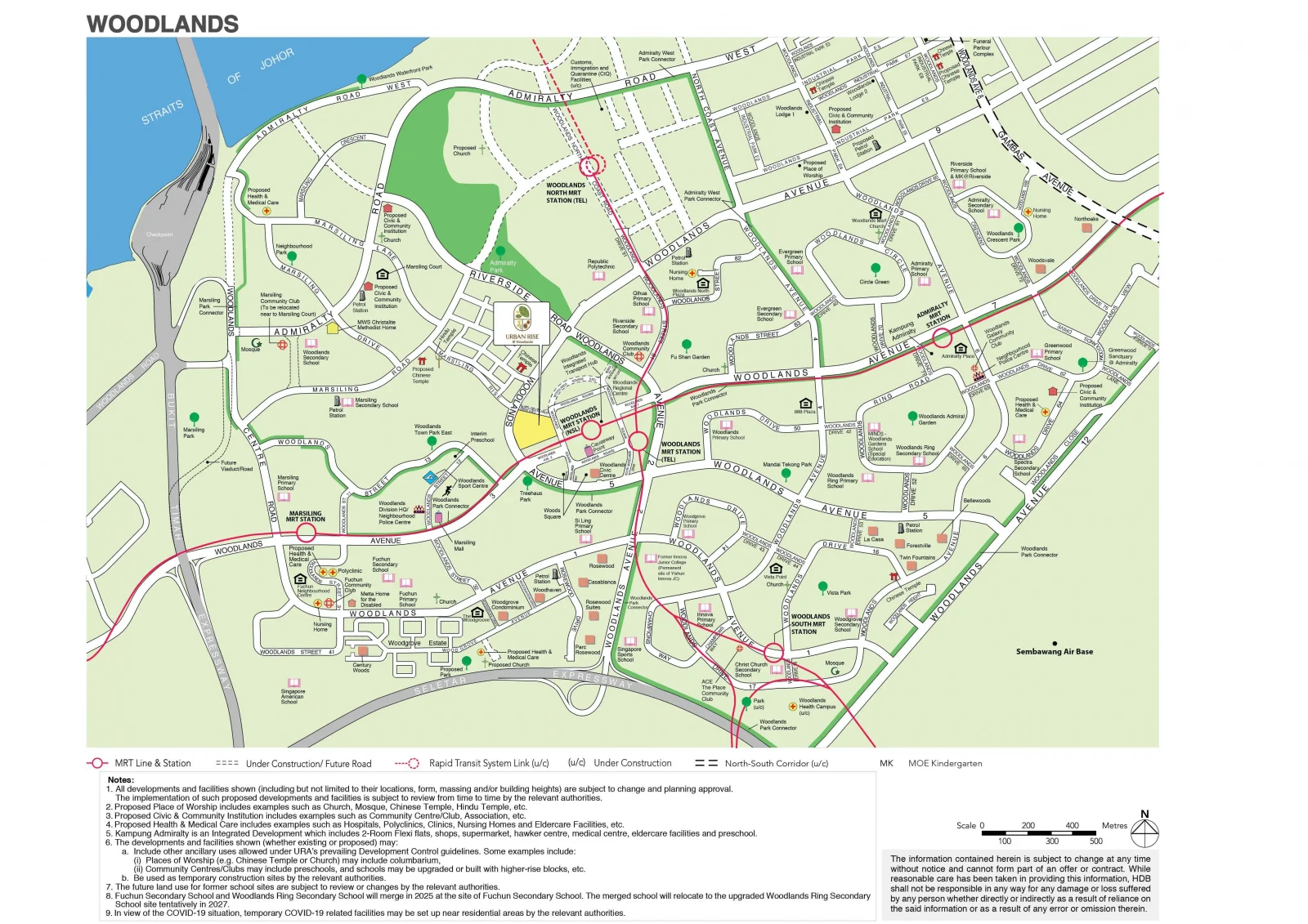 Urban Rise @ Woodlands Town Map