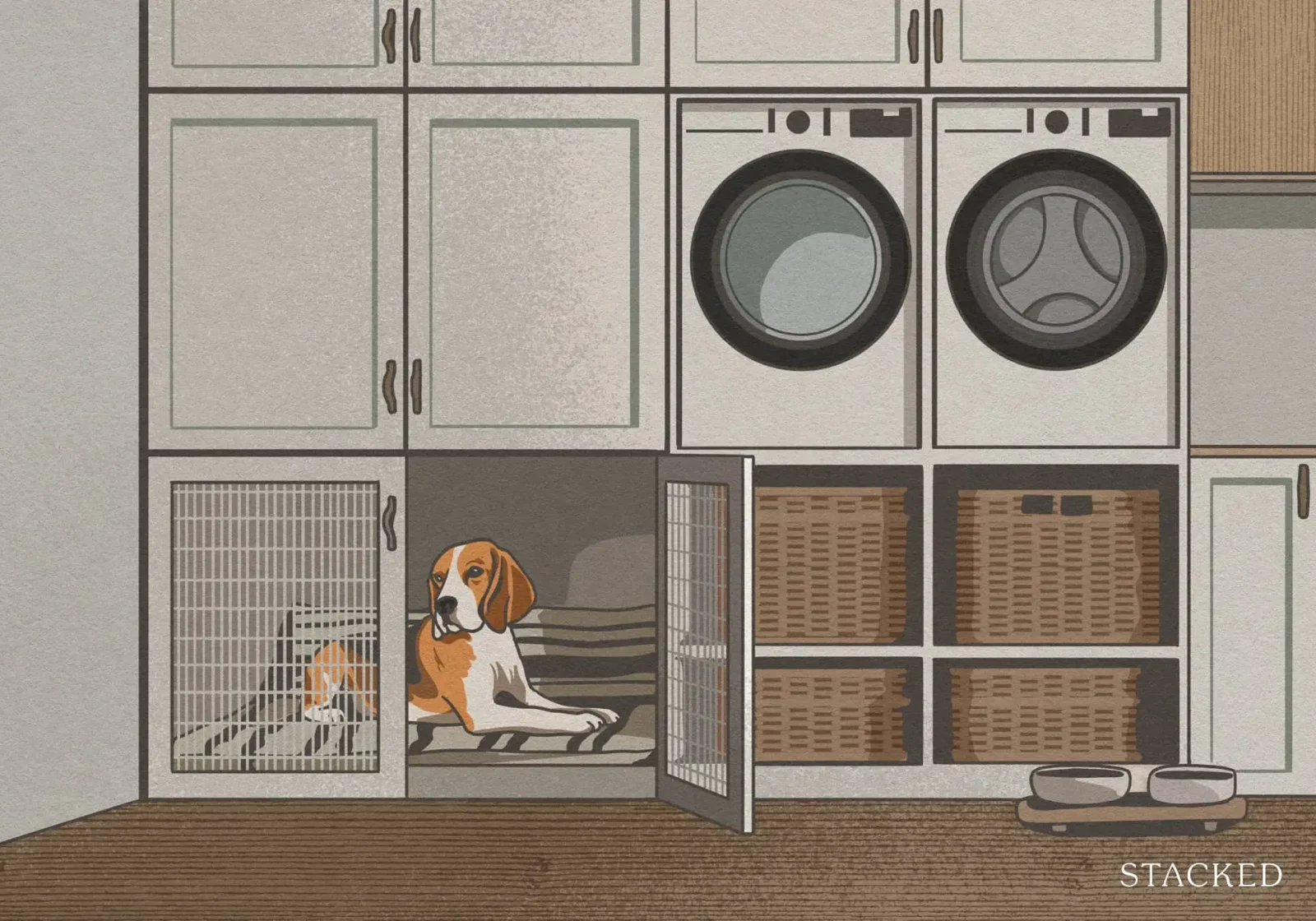 storage spaces for dogs