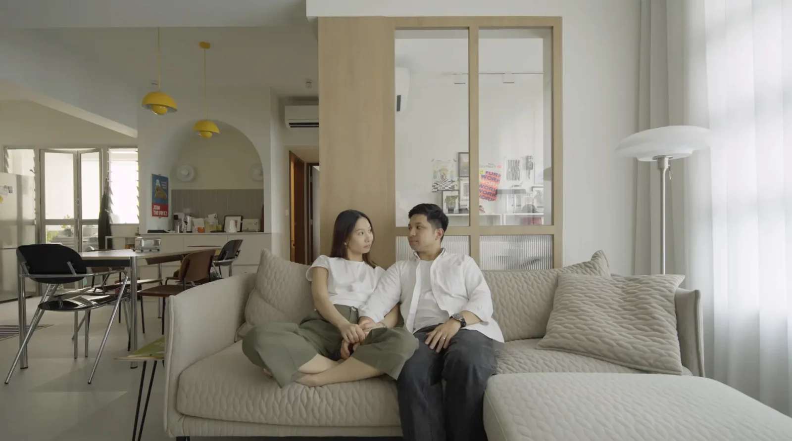 Inside A Couples Playfully Curated HDB Home With A TV Gallery Wall 4