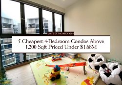 5 Cheapest 4 Bedroom Condos Above 1200 Sqft Priced Under 1.68M