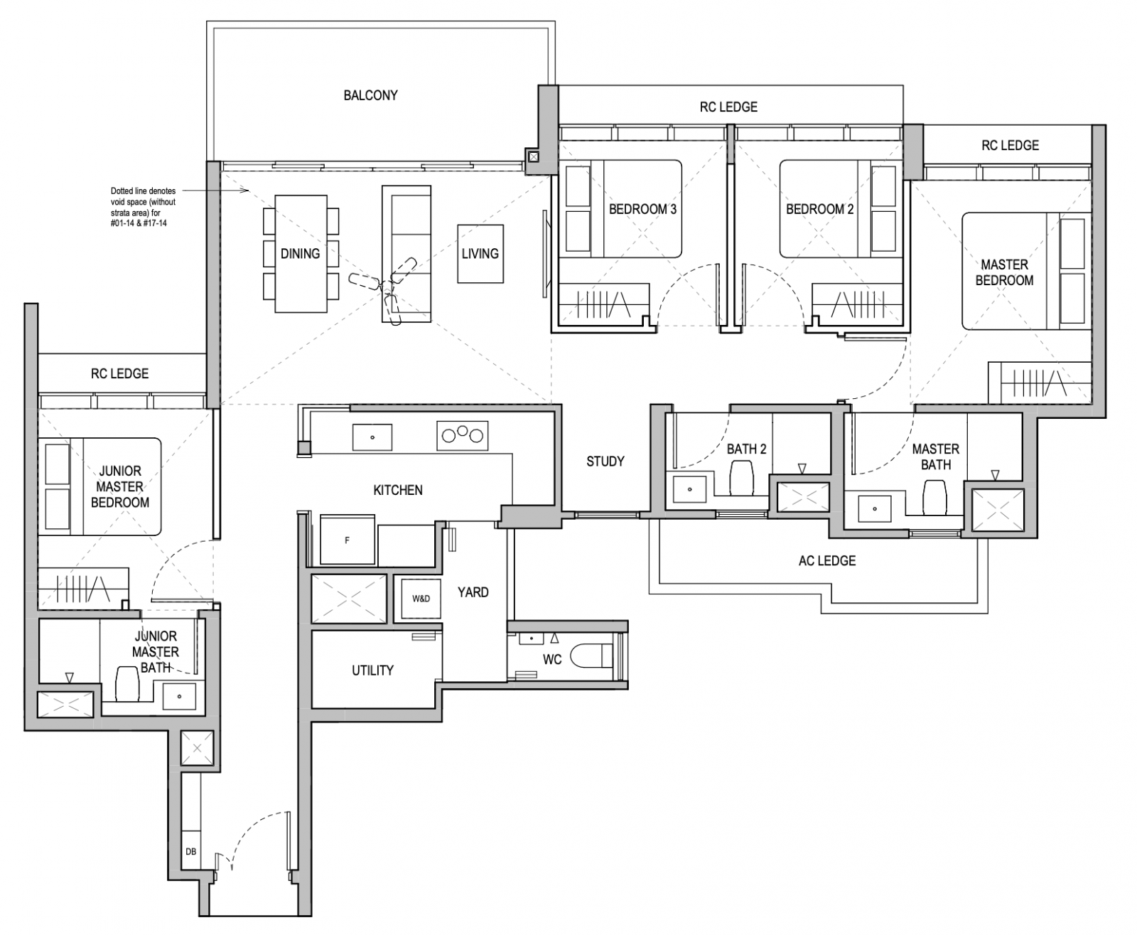 lentoria 4 bedroom floorplan