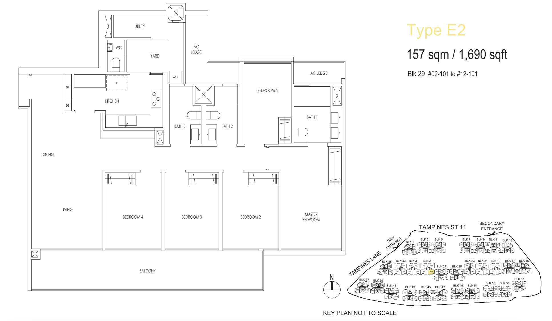 treasure at tampines 5 bedroom floorplan