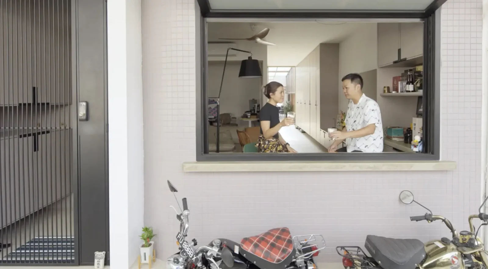 Inside A 1940s Shophouse Unit With A Rustic Motorcycle Garage 6