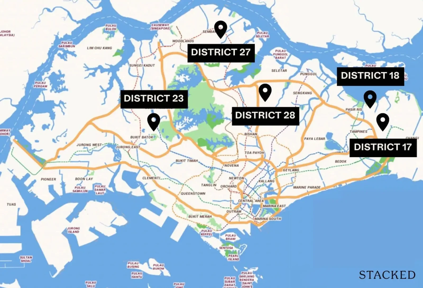 ulu condos singapore map