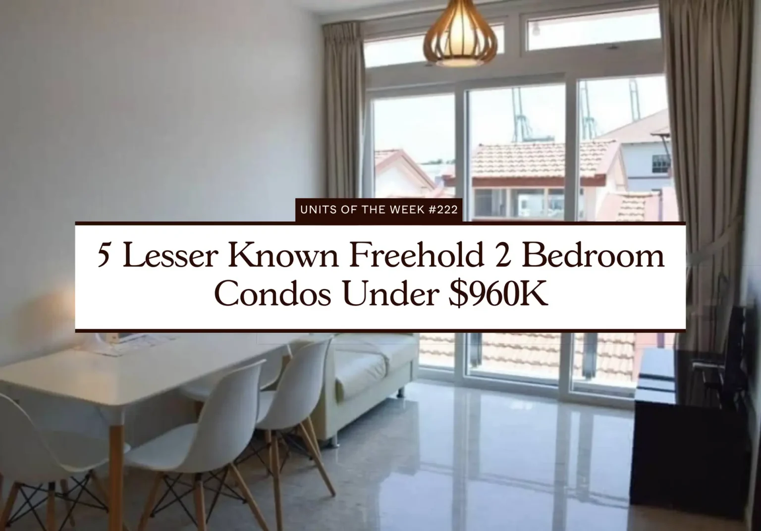 5 Lesser Known Freehold 2 Bedroom Condos Under 960K