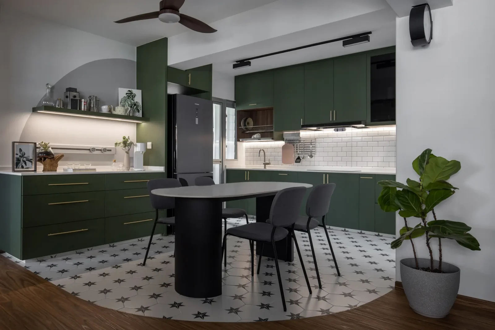 How This 4-Room BTO In Bedok Was Transformed Into A Bold Mid-Century Modern Home