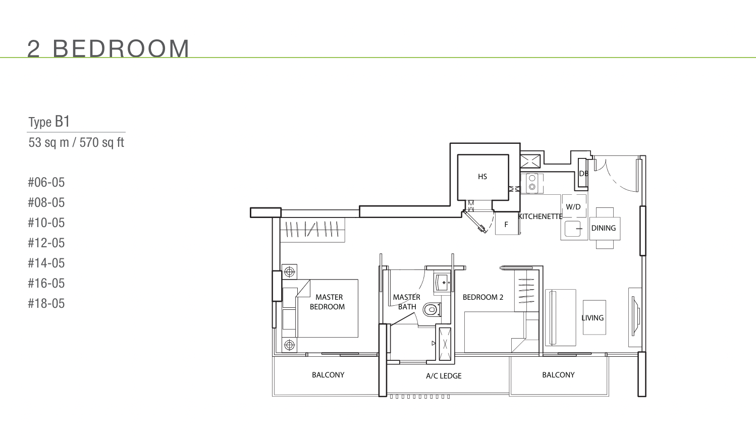 the line tanjong rhu 2 bedroom floorplan