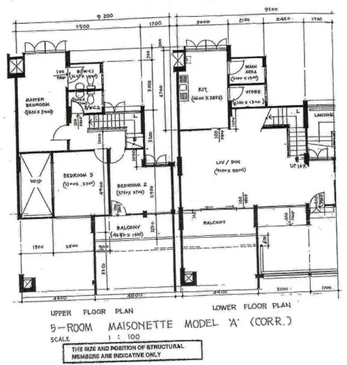 Executive Maisonette 5 room maisonette model A Potong Pasir Avenue 1