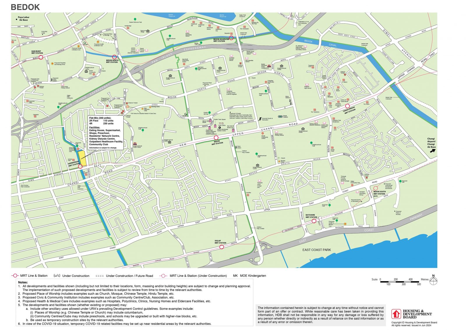 Bedok 1 Oct 2024 BTO Location