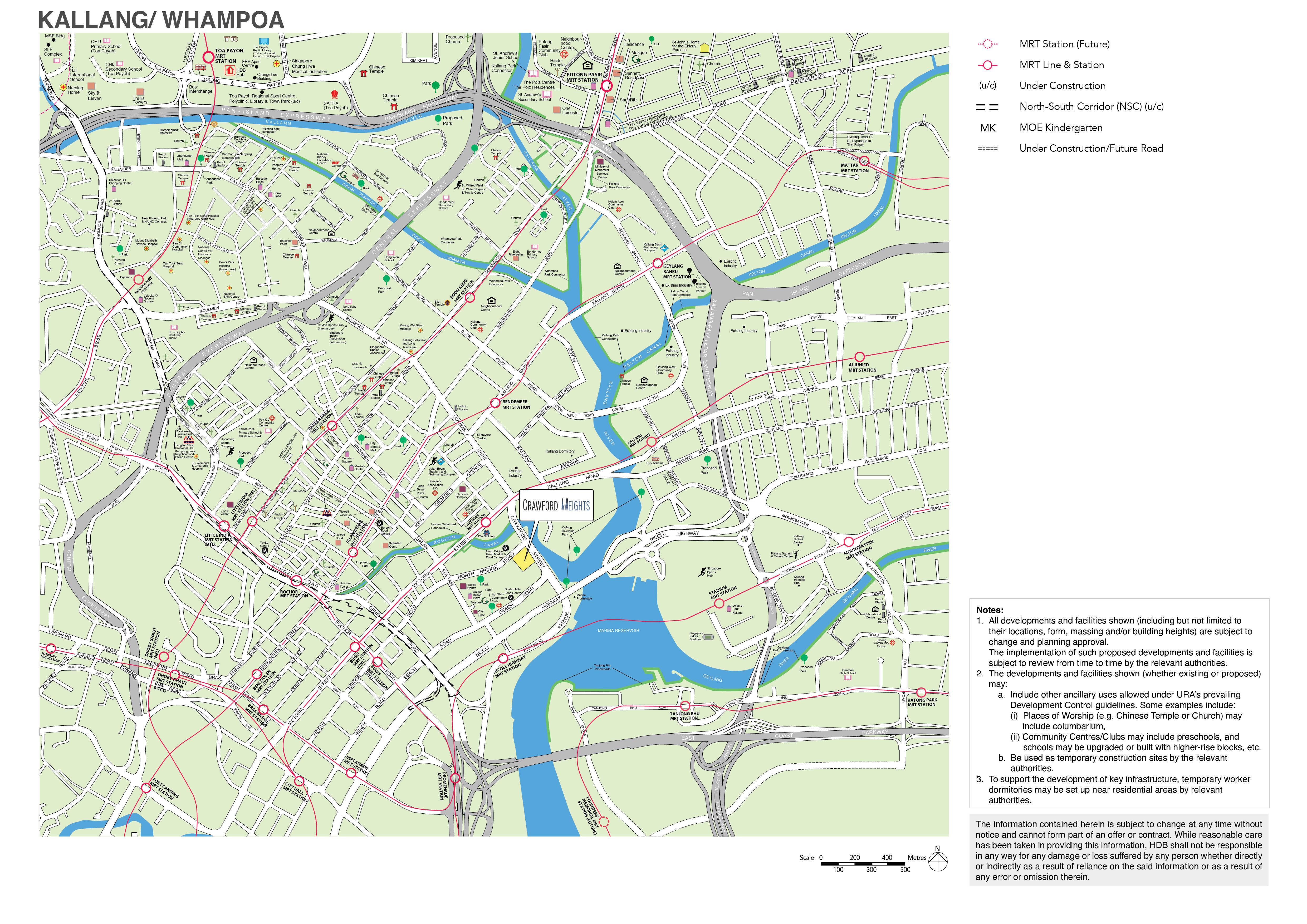 Crawford Heights BTO Location Map