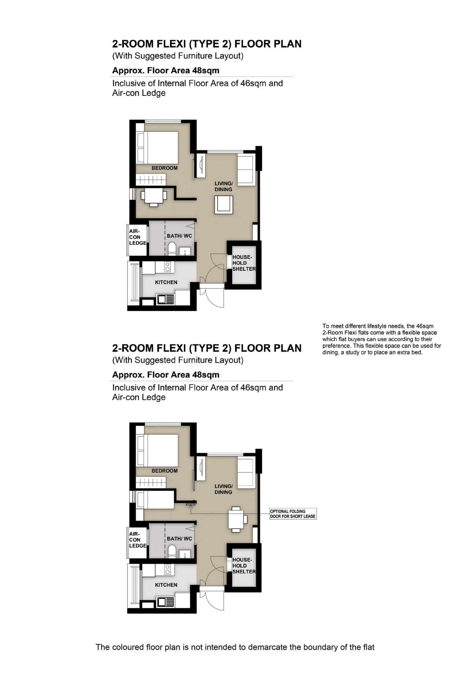 Central Trio @ AMK 2 Room Flexi Type 2