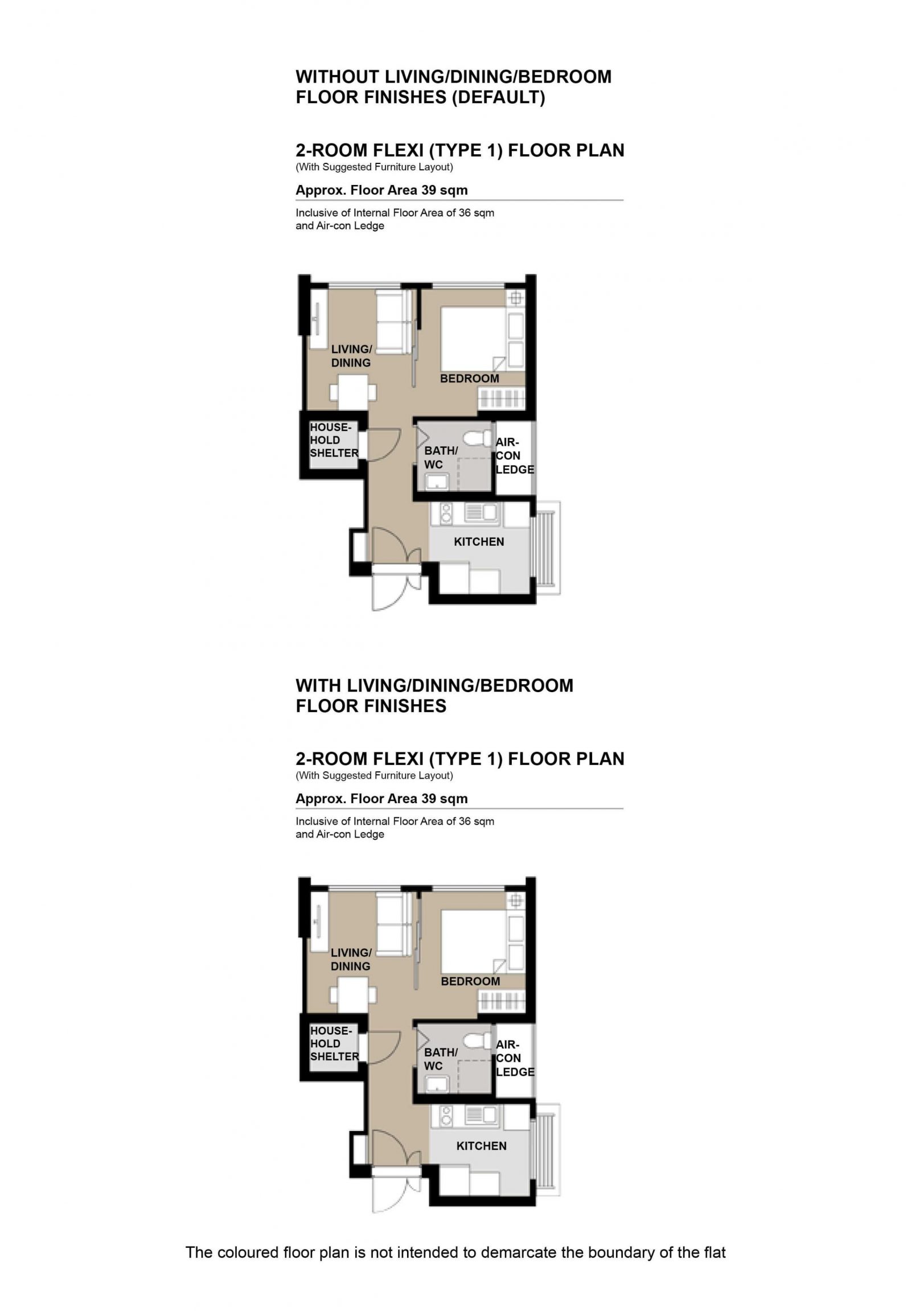 Costa Riviera I II 2 Room Flexi Type 1