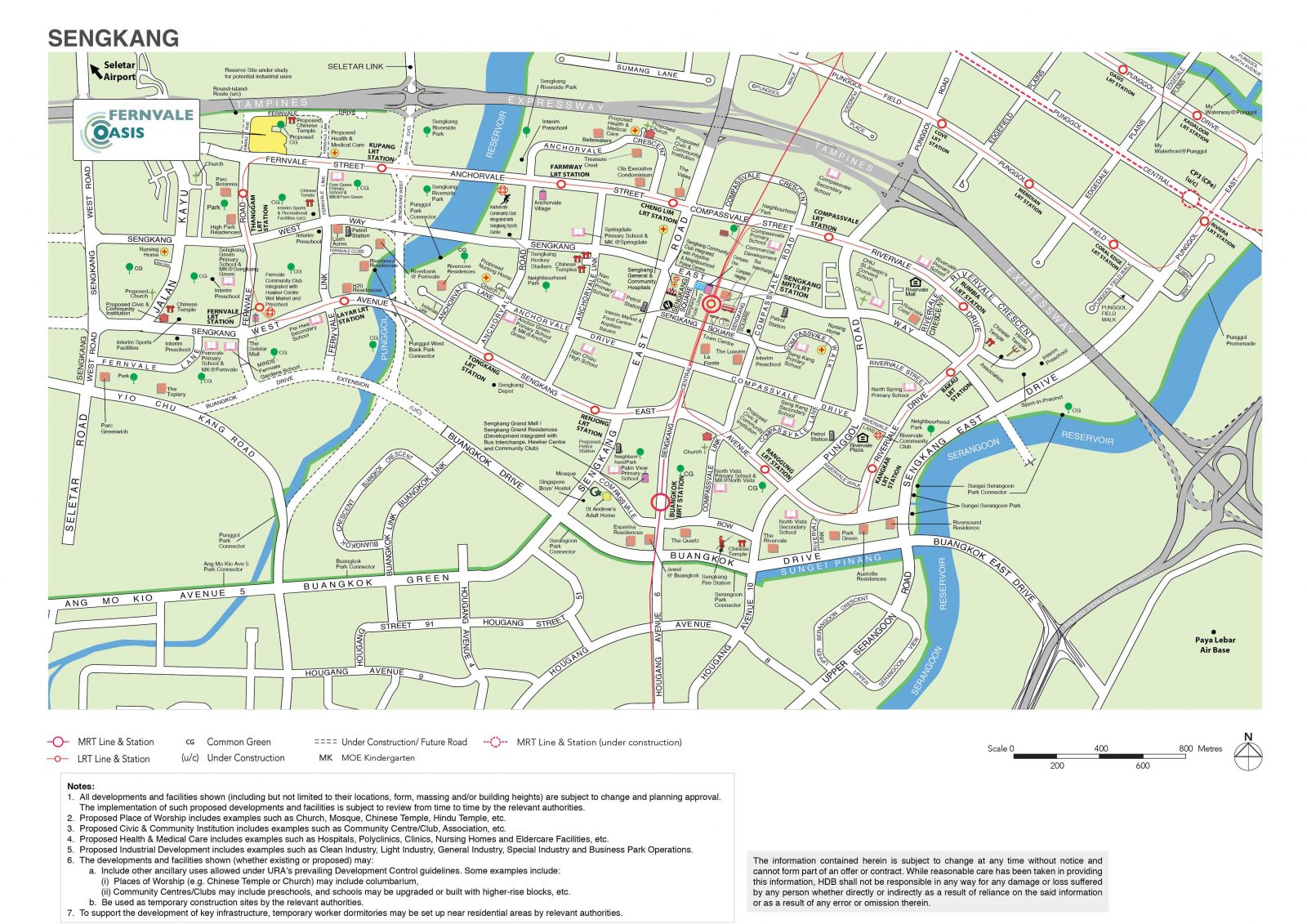 Fernvale Oasis Location