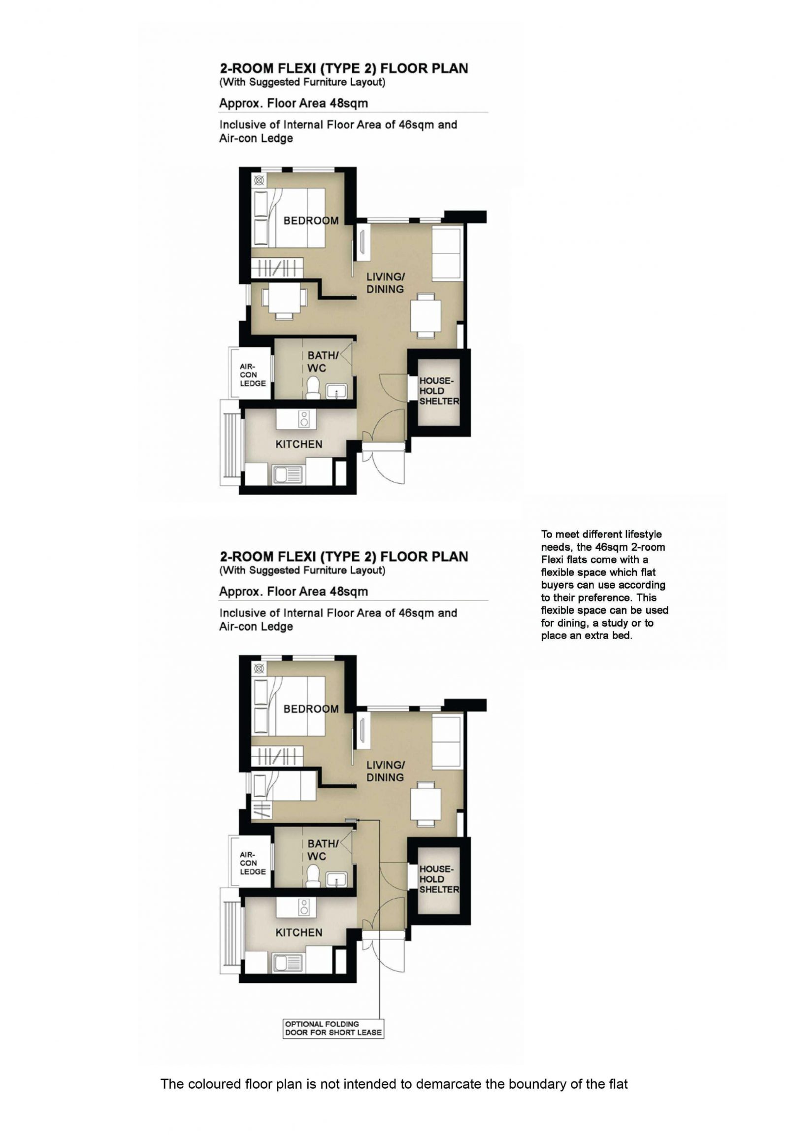 Fernvale Oasis 2 Room Flexi Type 2