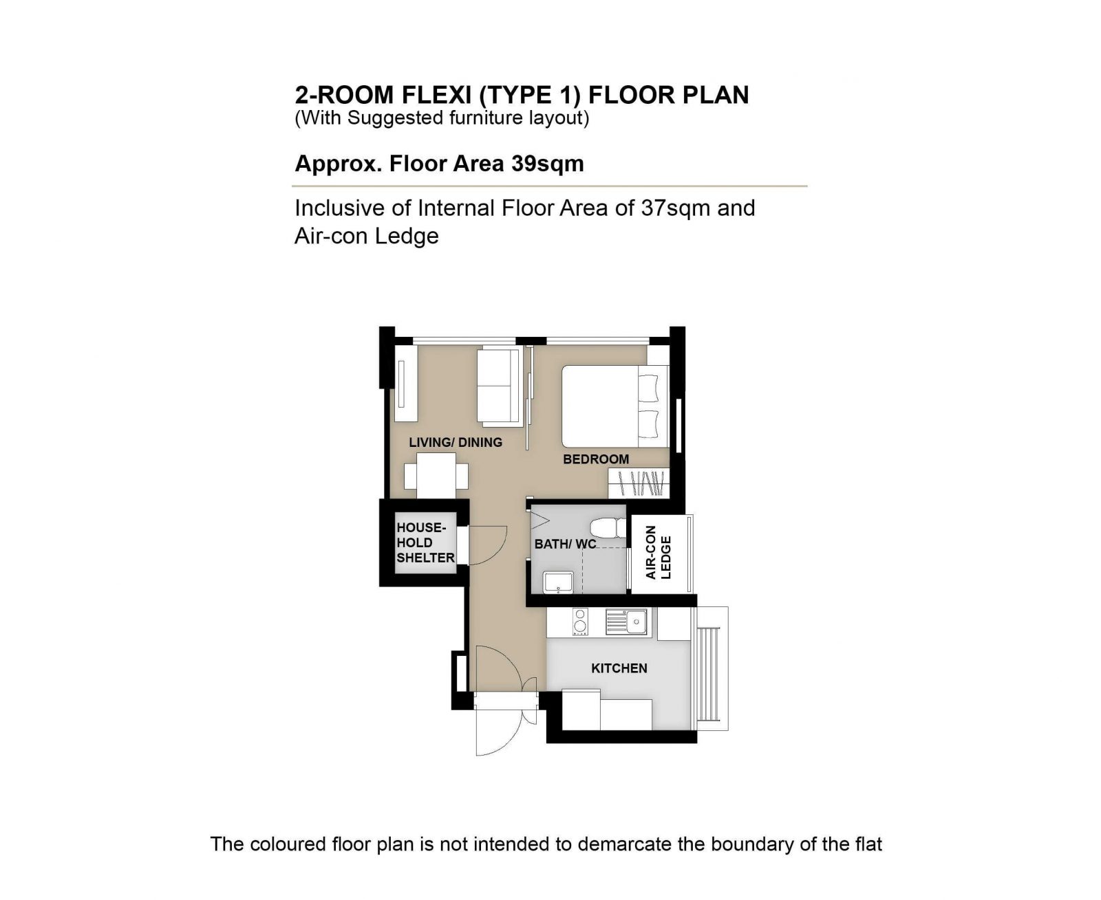 Fernvale Sails 2 Room Flexi Type 1