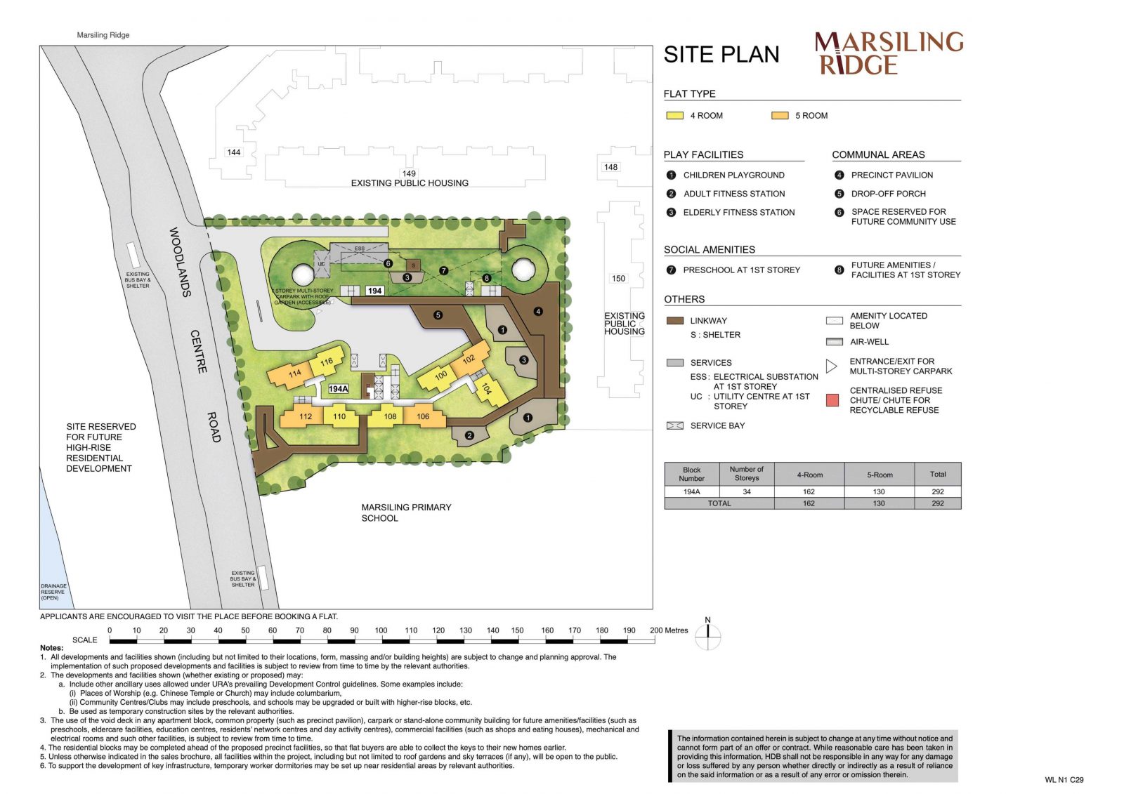 Marsiling Ridge Site Plan