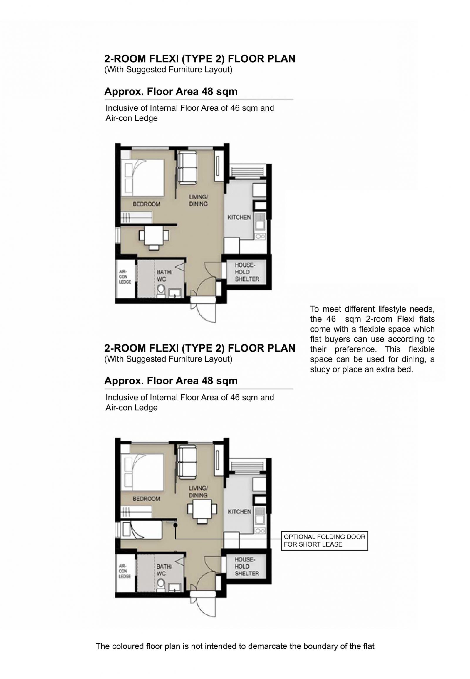 West BrickVille @ Bukit Batok 2 Room Flexi Type 2