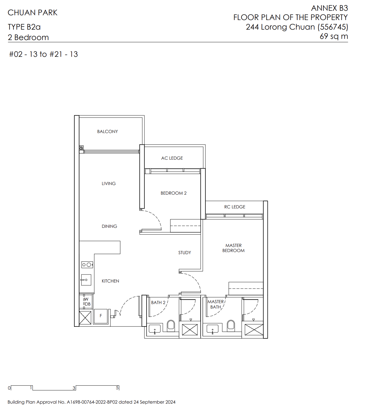 32. Chuan Park 2 Bedroom Floorplan