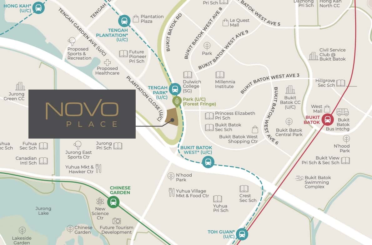 Novo Place EC Tengah Location Map