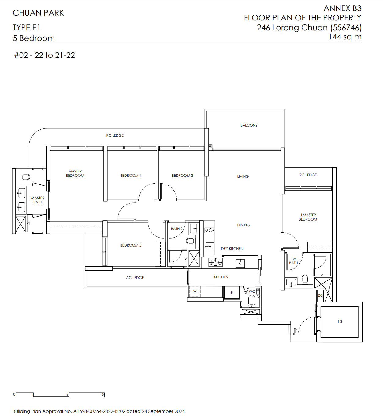 1. Chuan Park 5 Bedroom Floorplan