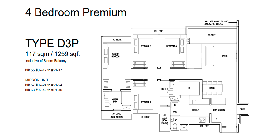 52. Emerald of Katong 4 Bedroom Premium Layout