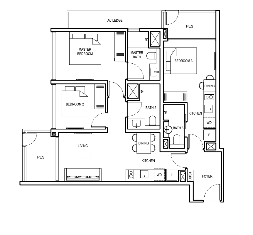 grand dunman dualkey 3 bedroom 1