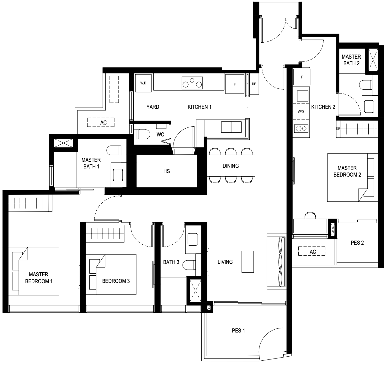 lentor hills residences 3 bedroom dualkey