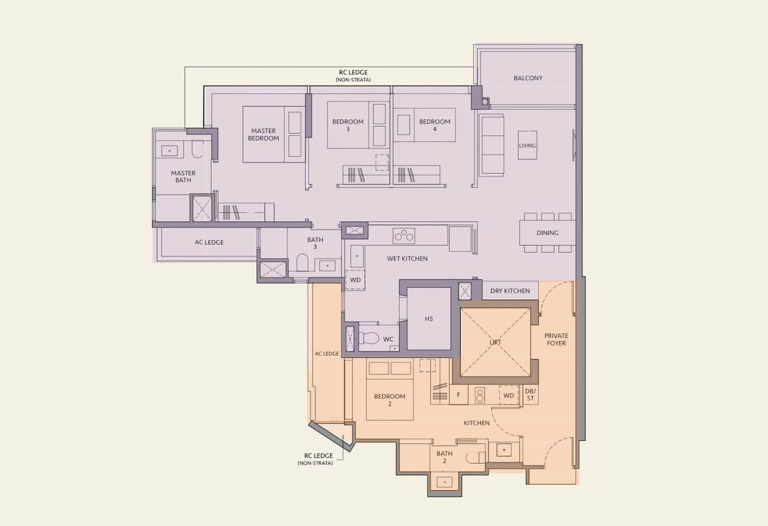 lakegarden residences dual key units