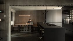 Inside An Interior Designer’s Brutalist HDB Maisonette Apartment Featured
