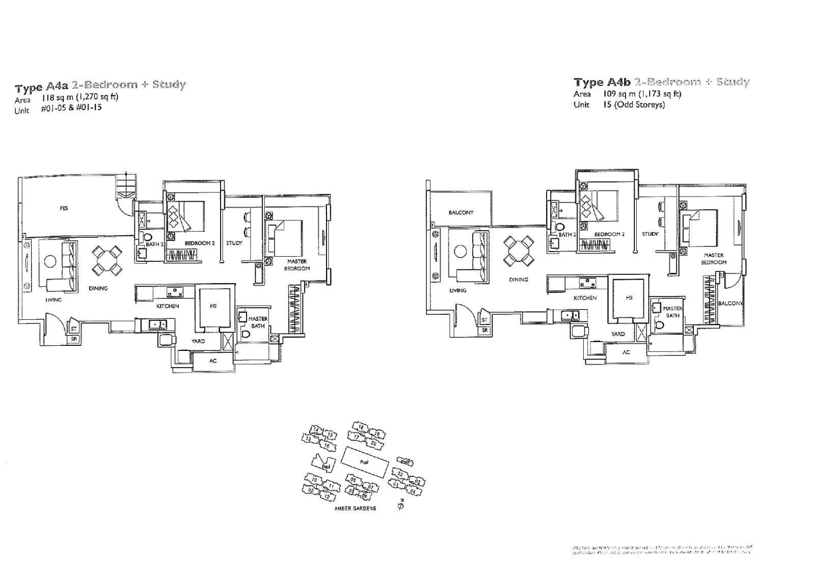 The Esta 2 Bedroom Floor Plan 4