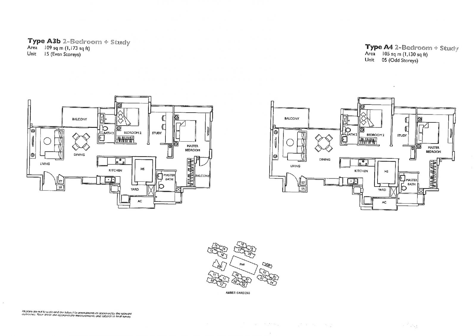 The Esta 2 Bedroom Floor Plan 3