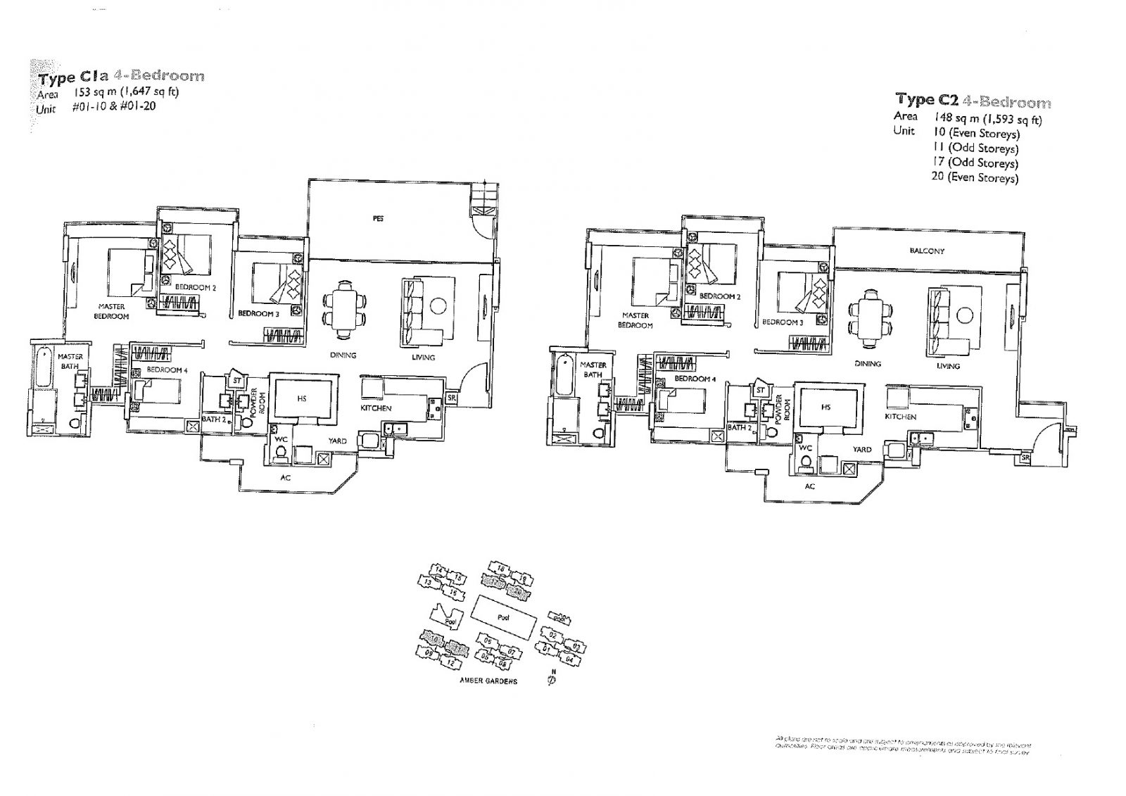 The Esta 4 Bedroom Floor Plan 1