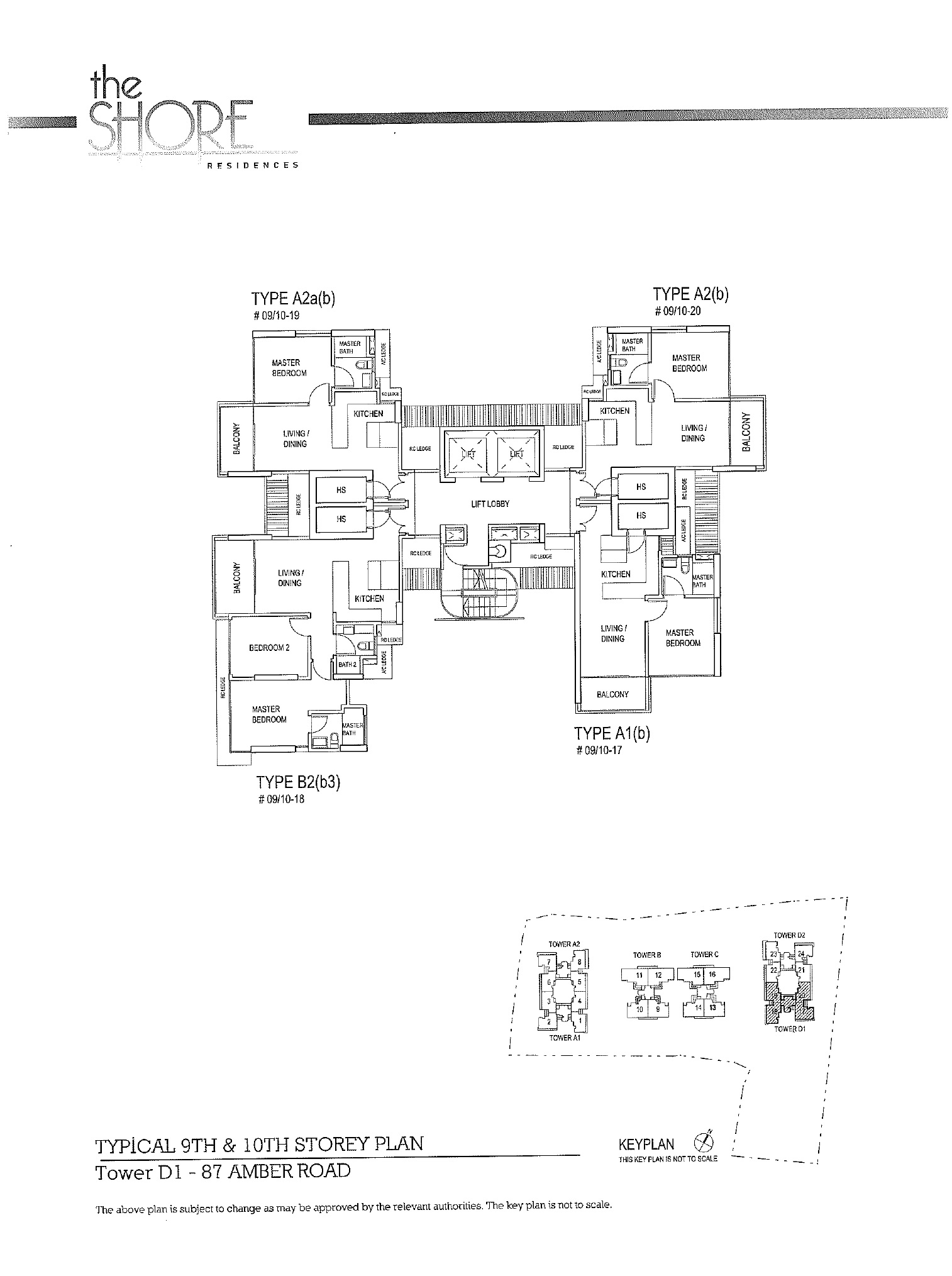 The Shore Residences 1 Bedroom Floor Plan 2