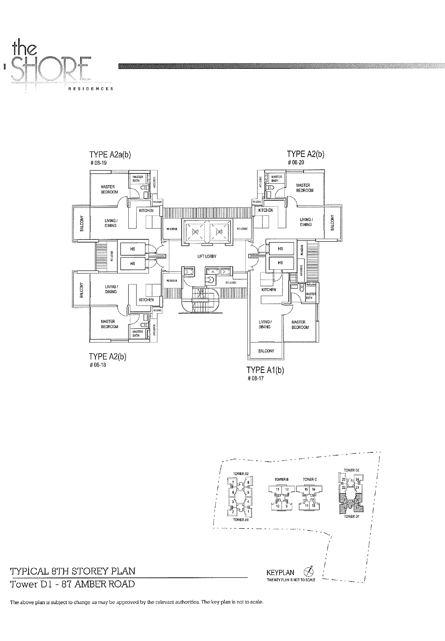 The Shore Residences 1 Bedroom Floor Plan 1