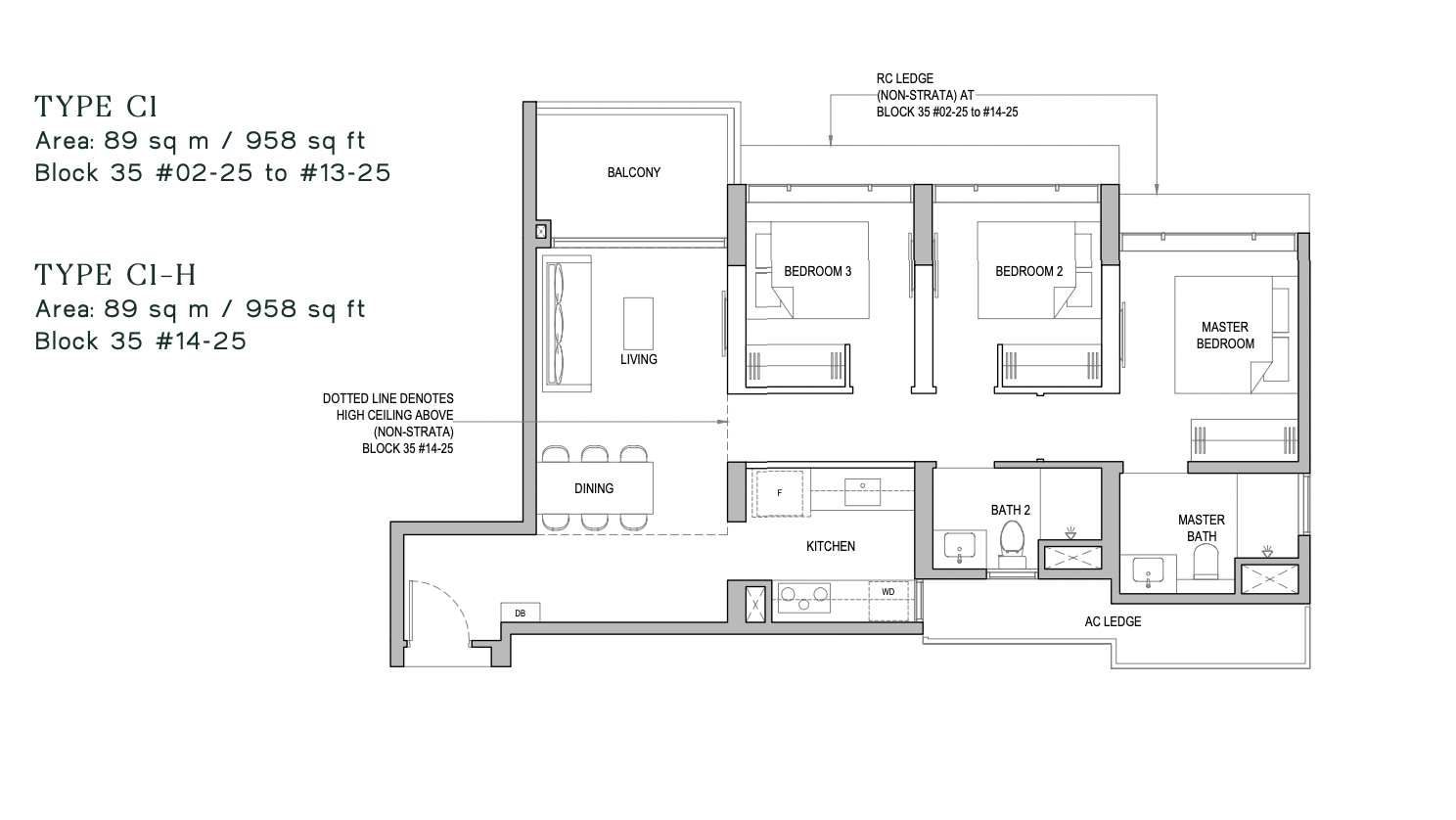 north gaia 3 bedder