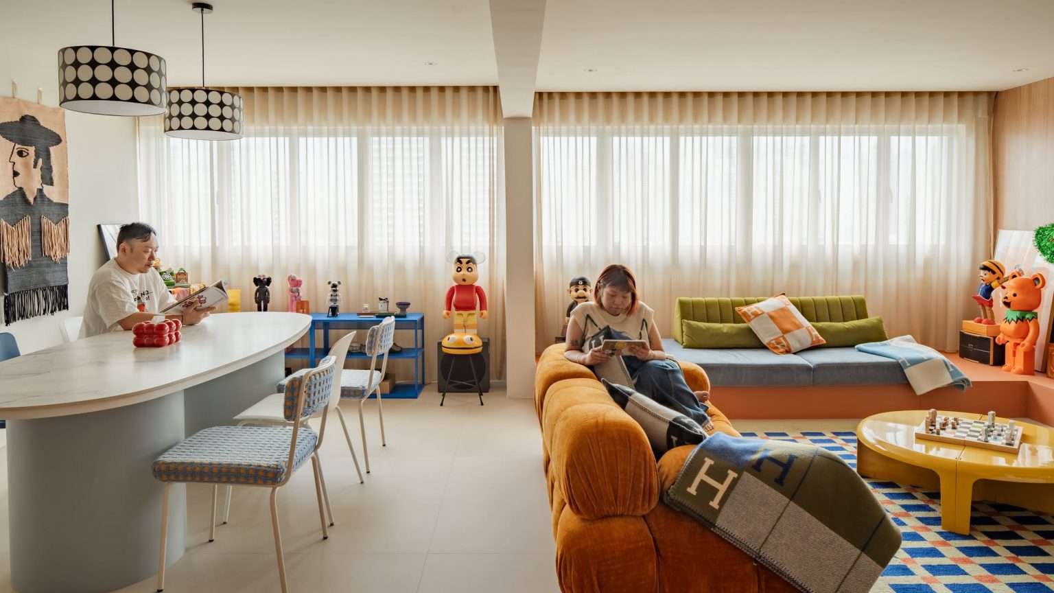 Inside An Interior Designer's Colour Packed 5 Room HDB Built In The 1980s 1