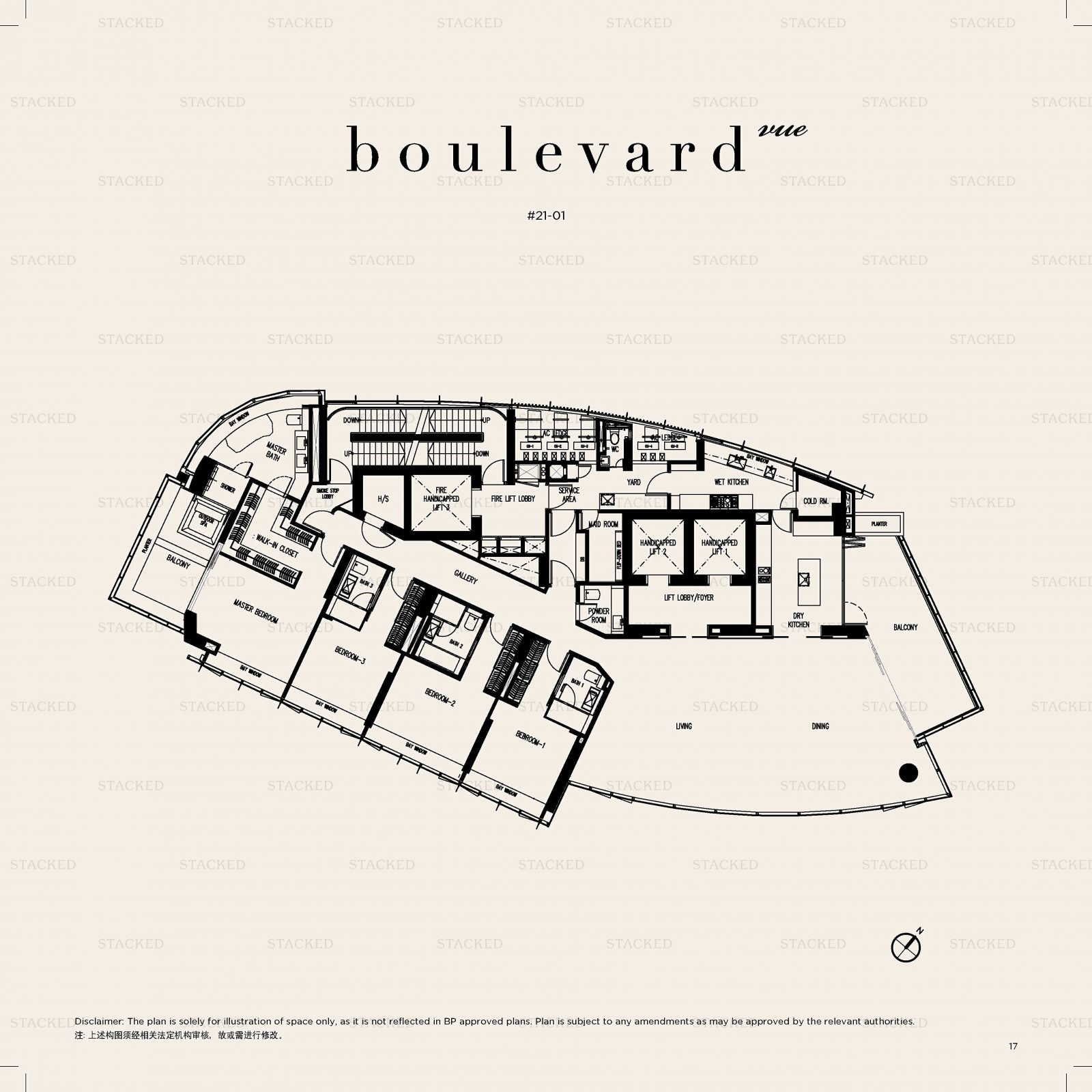 Boulevard Vue floor plan 4