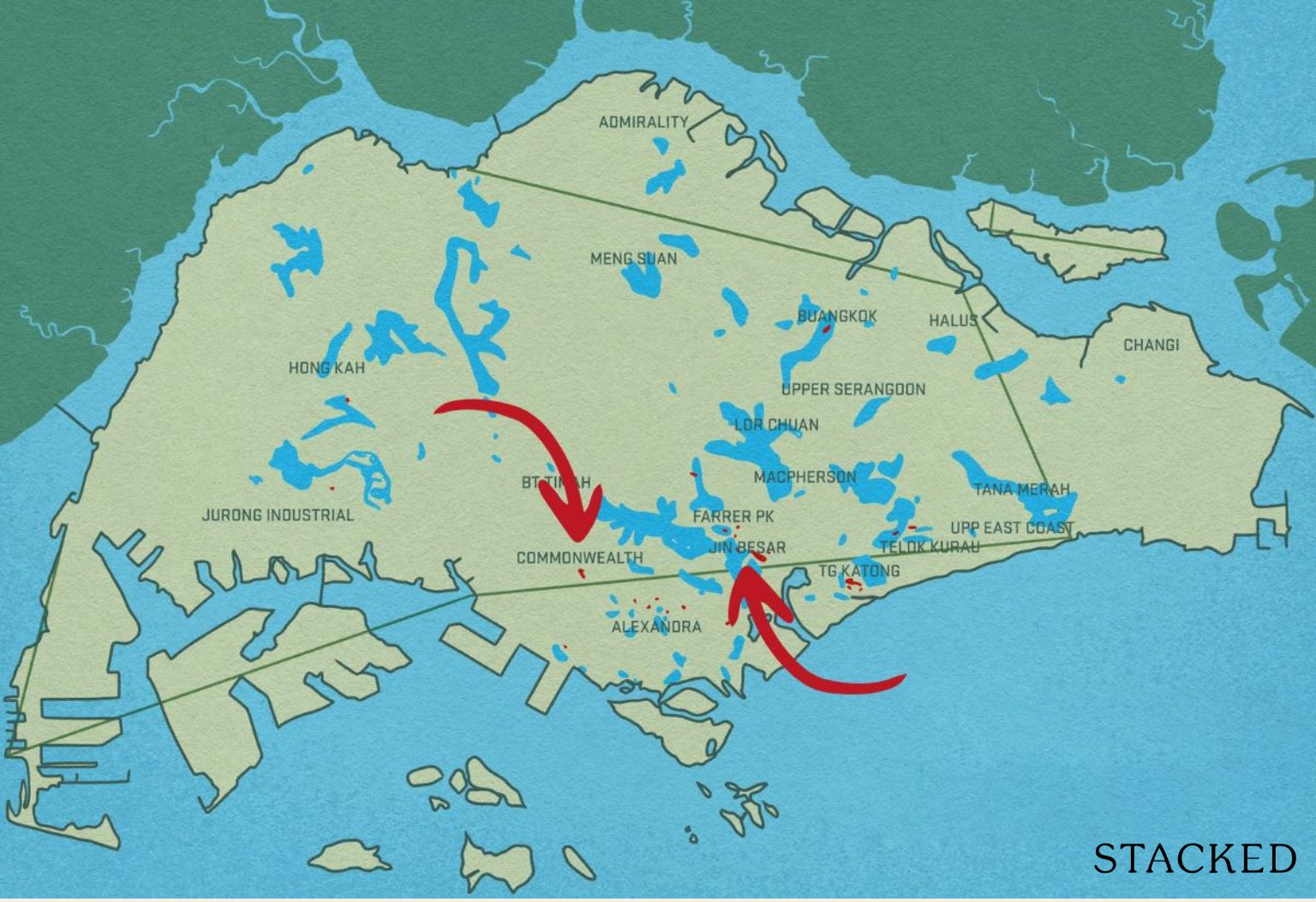 Flood prone areas of Singapore 2