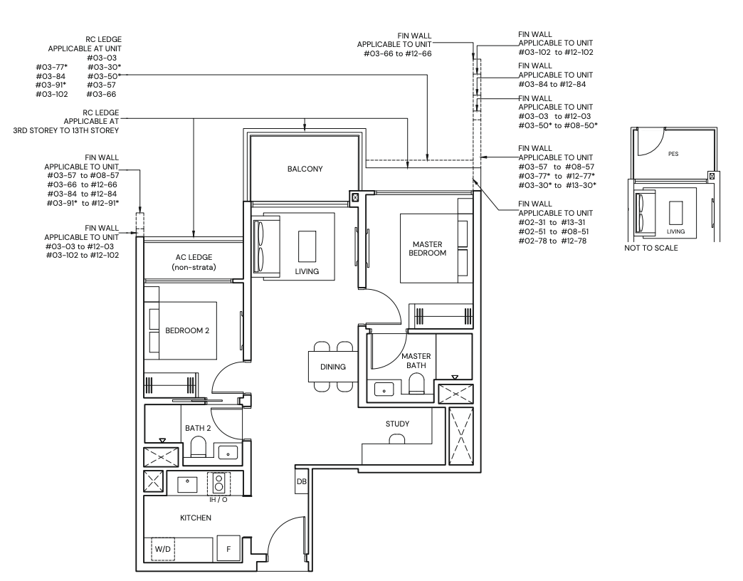 Parktown 2 Bedroom Premium Study