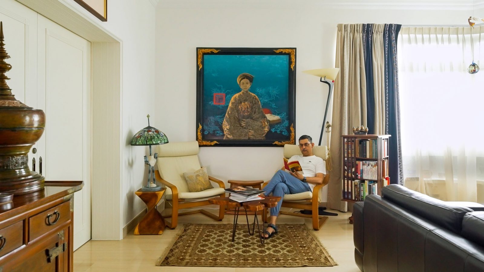 Inside A Familys Vibrant 3 Bedroom Condo Apartment Filled with Curated Artwork 5