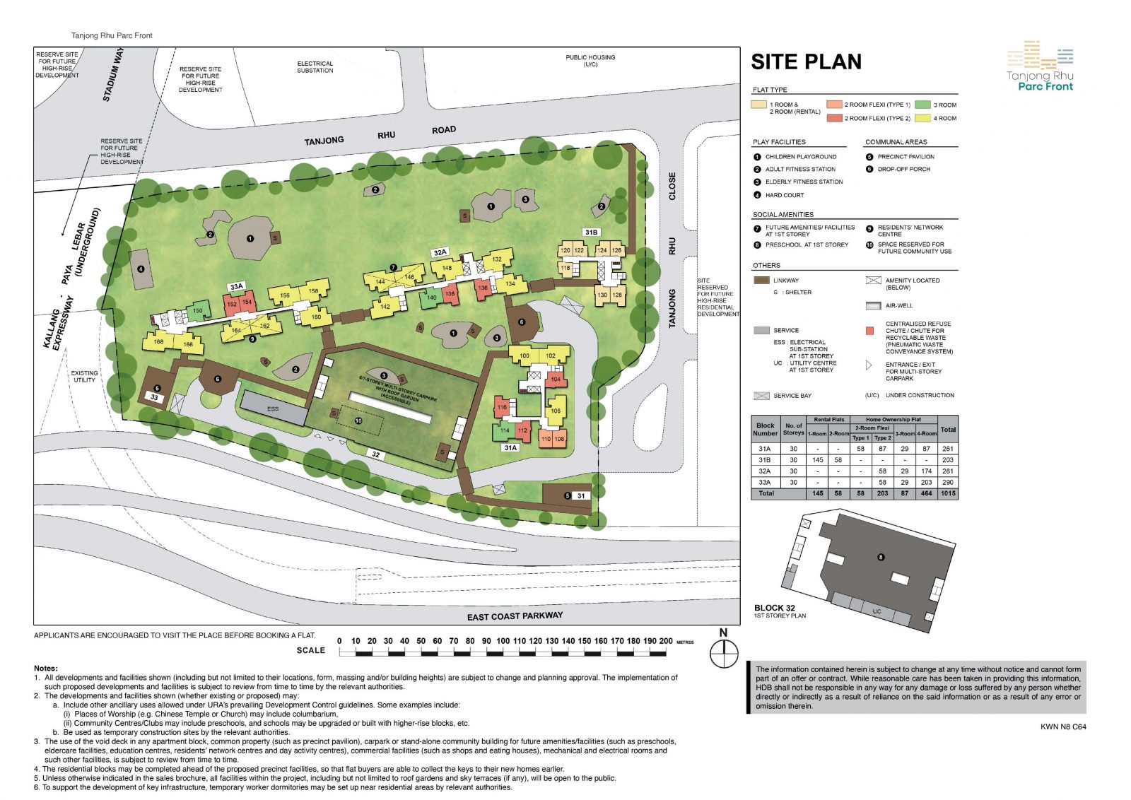 Tanjong Rhu Parc Front Site Plan