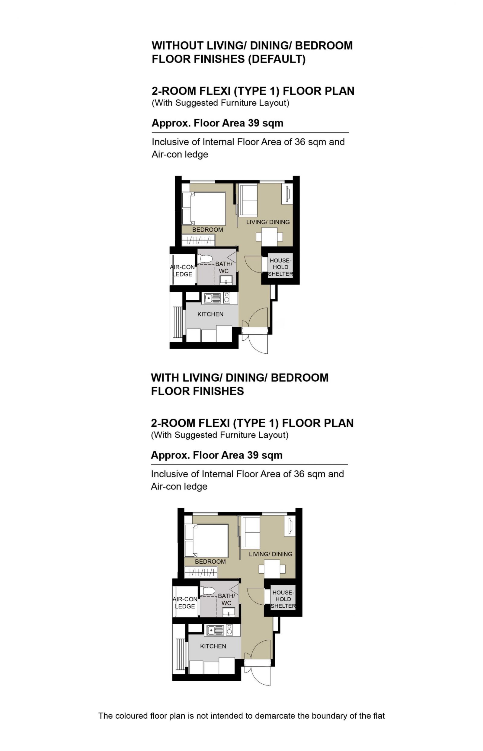 Tanjong Rhu Parc Front 2 room flexi type 1