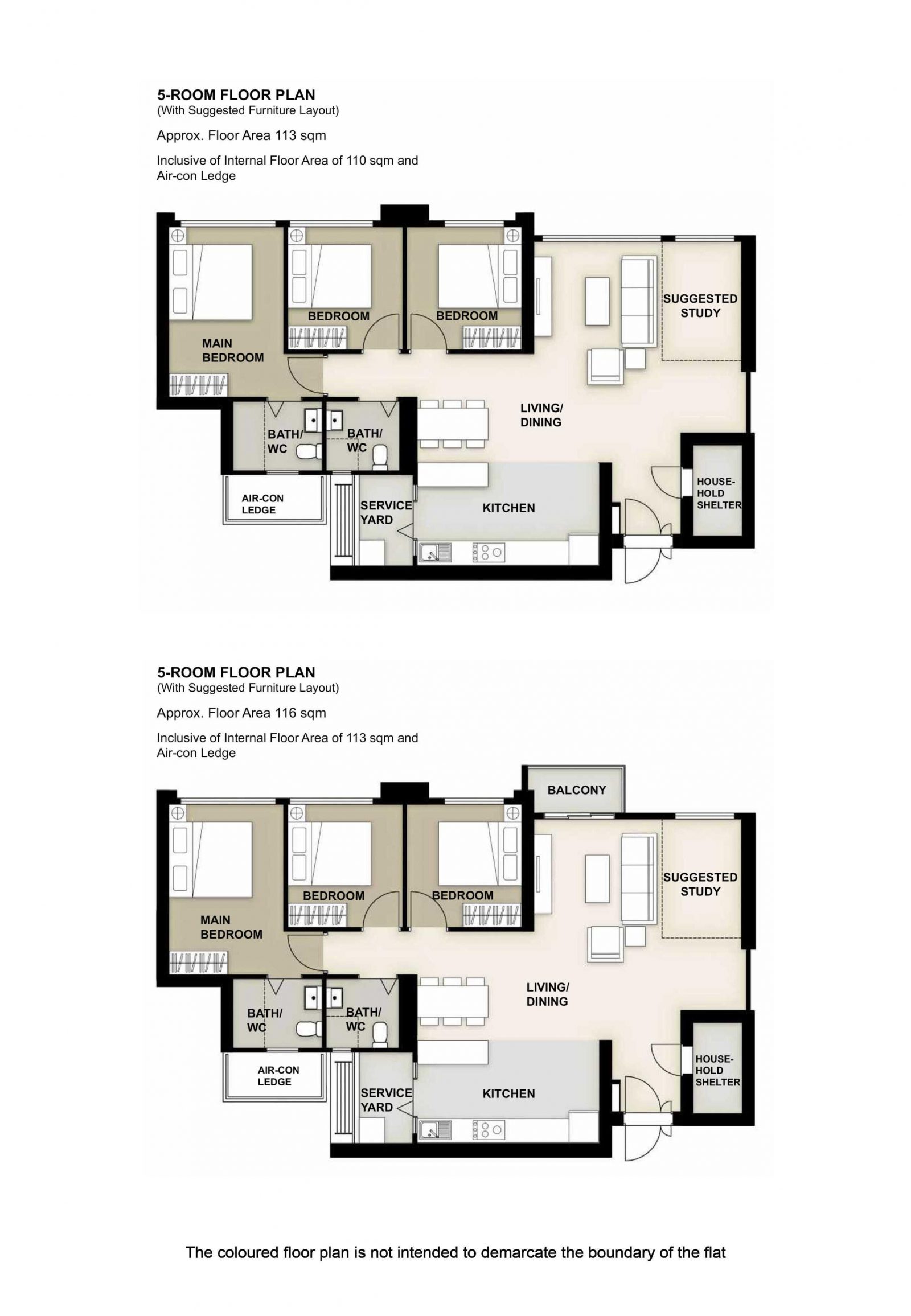 Woodlands North Verge 5 Room Floor Plan