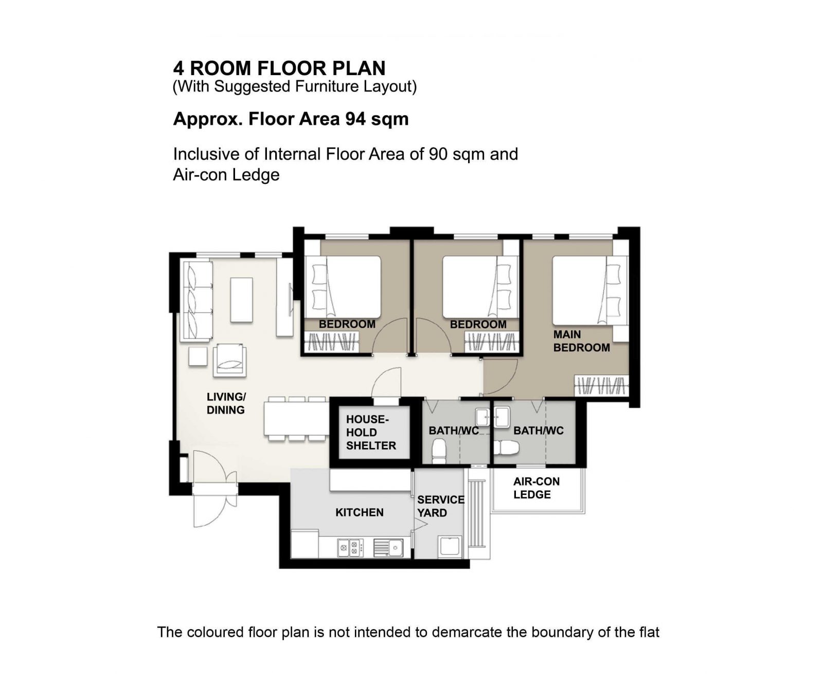 Chencharu Vines 4 Room Floor Plan 1